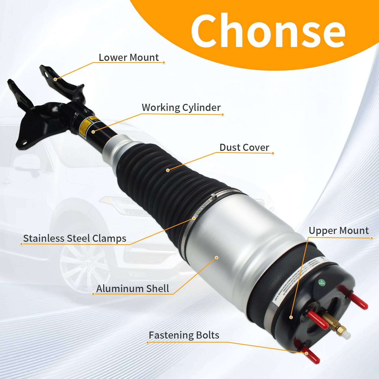 G-SUSPENSION265 /クローム 中古品　ショートショック　ｗ650等 G-SUSPENSION265 /クローム 中古品 ショートショック w650等